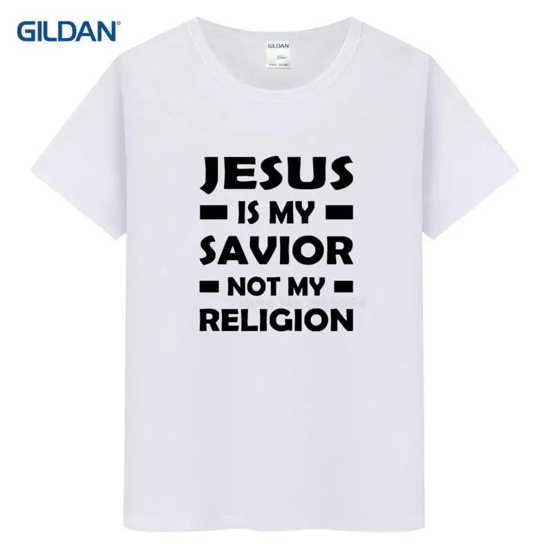 Иисус мой спаситель не Моя религия 2017 веселые футболки хип-Tope Юмористические