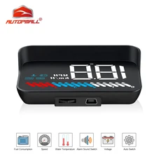 Головой вверх Дисплей OBD gps Спидометр HUD Дисплей автомобилей аварийная Предупреждение Системы проектор лобовое стекло авто электронный Напряжение сигнализации