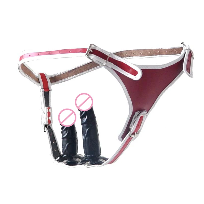 Ремешок на фаллоимитатор Женский Пояс верности устройства целомудрия с анальной