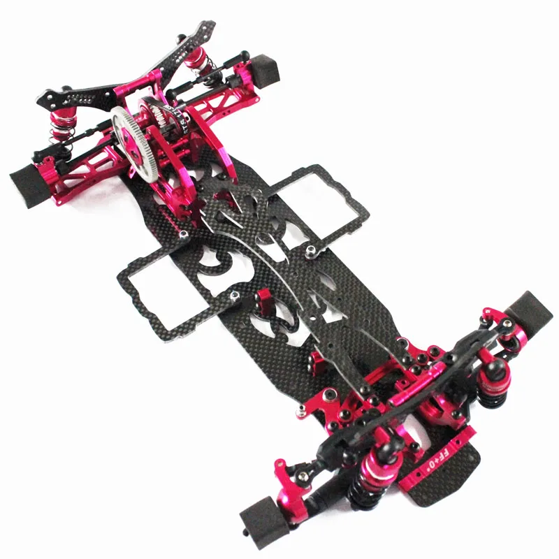 1:10 SAKURA D4 AWD EP Drift гоночный автомобильный Каркас Комплект из сплава углерода два