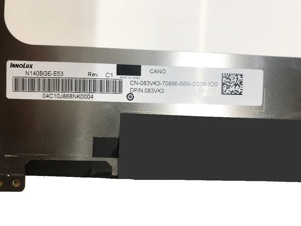 14 &quotHD ЖК-экран N140BGE-E53 083VK3 83VK3 для Dell Latitude 7480 P73G P73G001 HD 1366X768 30 контактов панель