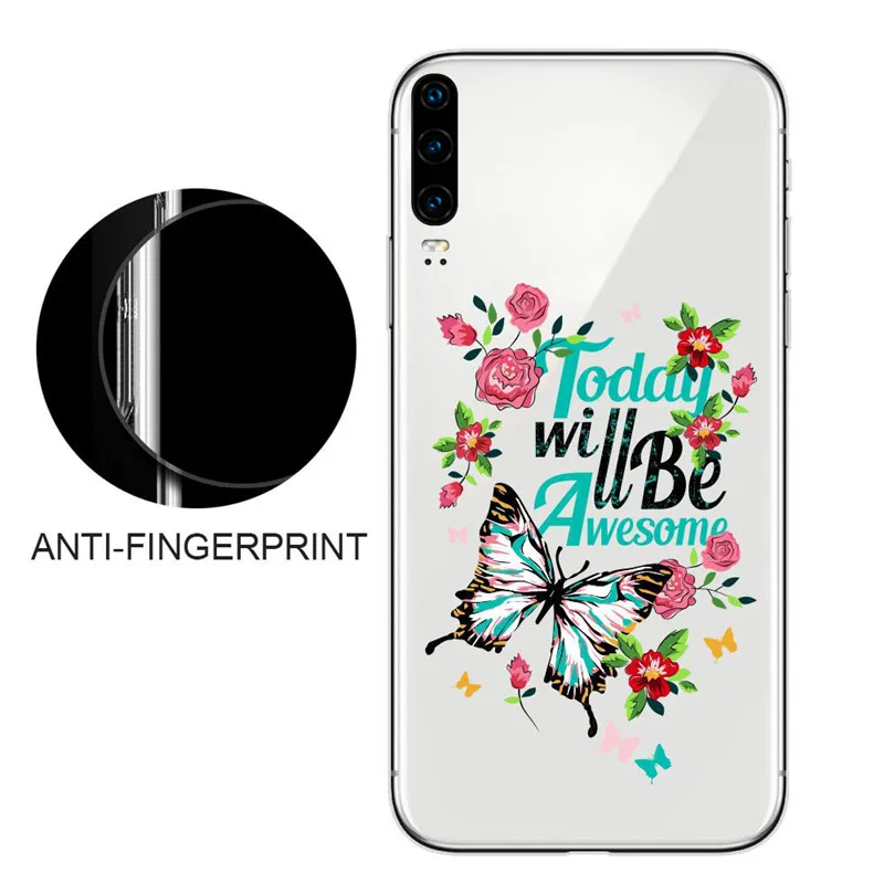 Gorgeous Ultra-thin Anti-fall Phone Shell For Huawei P30 All-inclusive Transparent Protective Case Contracted | Мобильные телефоны