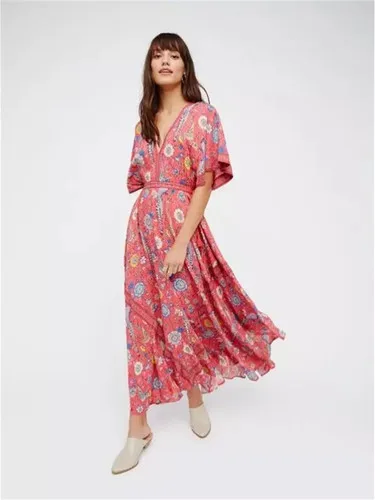 2018 Vestido длинное Цветочное платье ретро богемное Макси сексуальное этническое с