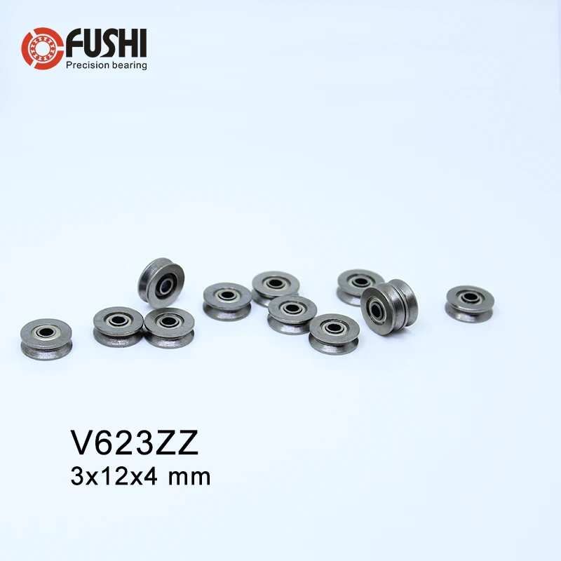 Высокоуглеродистая сталь V623ZZ (20 шт.) V канавка герметичный шариковый подшипник 623VV