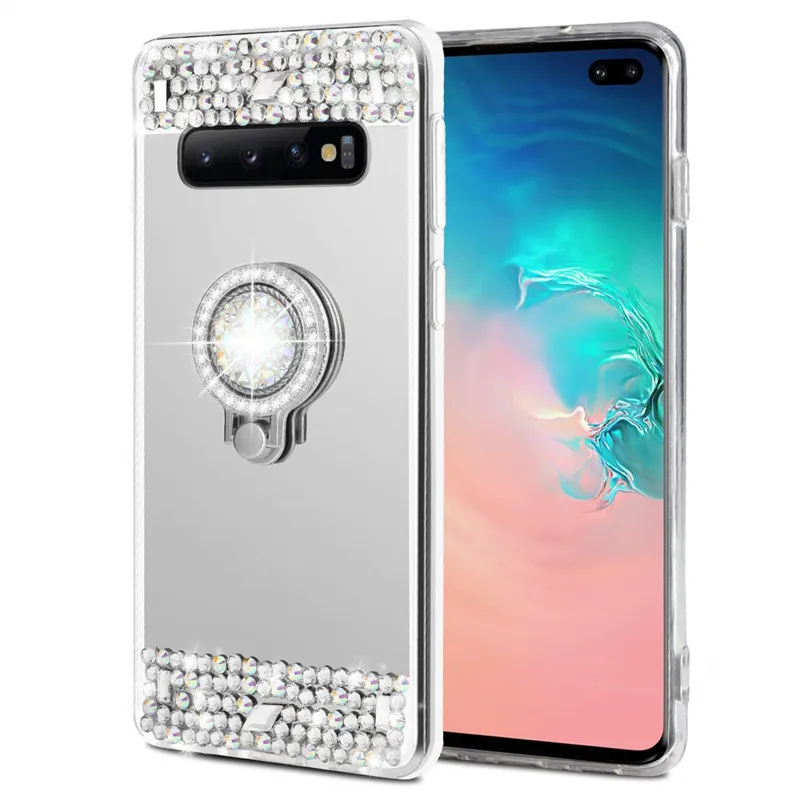 Роскошный зеркальный чехол для телефона Samsung Galaxy S10 Plus S10e S8 S9 S6 S7 Edge Note 8 9 5 J3 J5 J7 A3 A5 A7