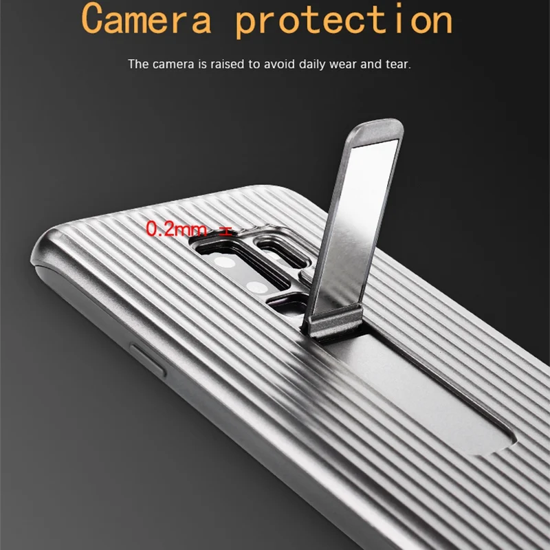 Anti-Shock Magnetic Back Cover for Samsung Galaxy S9 Plus Case Luxury 360 Shockproof Kickstand |