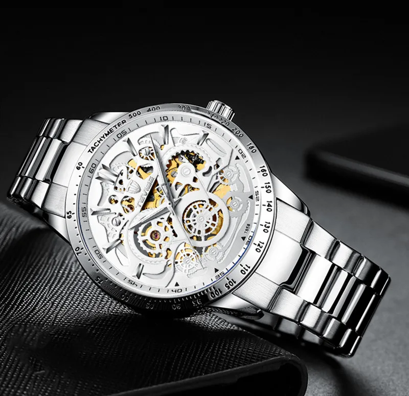 TEVISE часы мужские многофункциональные автоматические механические часы tourbillon полые водонепроницаемые спортивные деловые мужские часы 19New