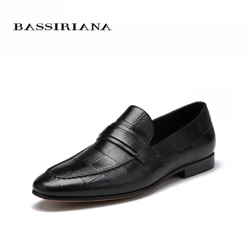 Мужской обуви Весна 2017 Новая модель обувь Из Натуральной кожи Черного 39-45