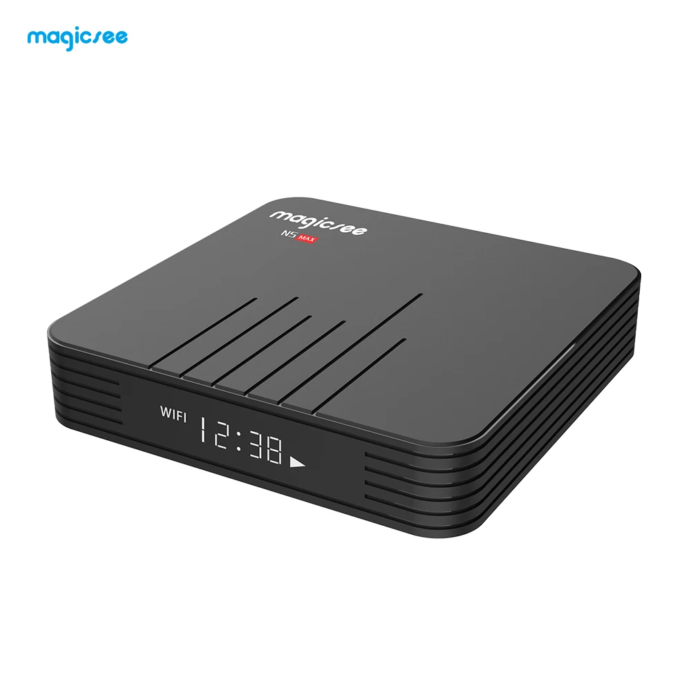 ТВ приставка MAGICSEE N5 Max Android 9 0 телевизионная коробка с Bluetooth 4G DDR4 32G/64G EMMC 2 4 ГГц 5