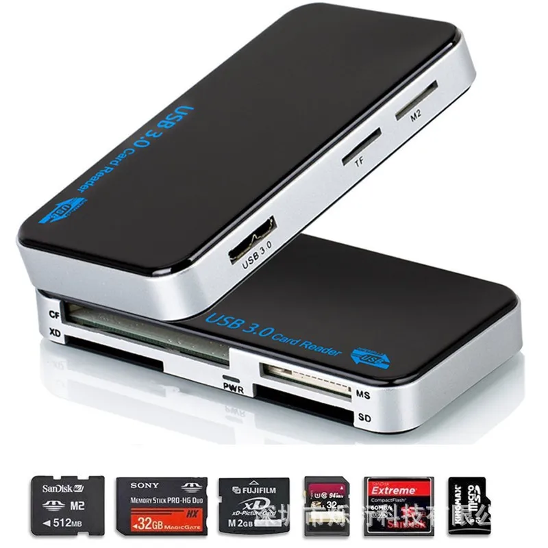 Baolyda USB 3 0 концентратор Высокоскоростной кардридер все в одном SD/Micro SD/TF/CF/MS