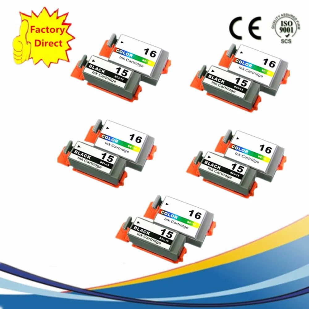 BCI 15 BCI15 15BK 16 C 15/16 Замена чернильных картриджей для i70 i80 SELPHY DS700 DS810 Pixma iP90 mini220|ink