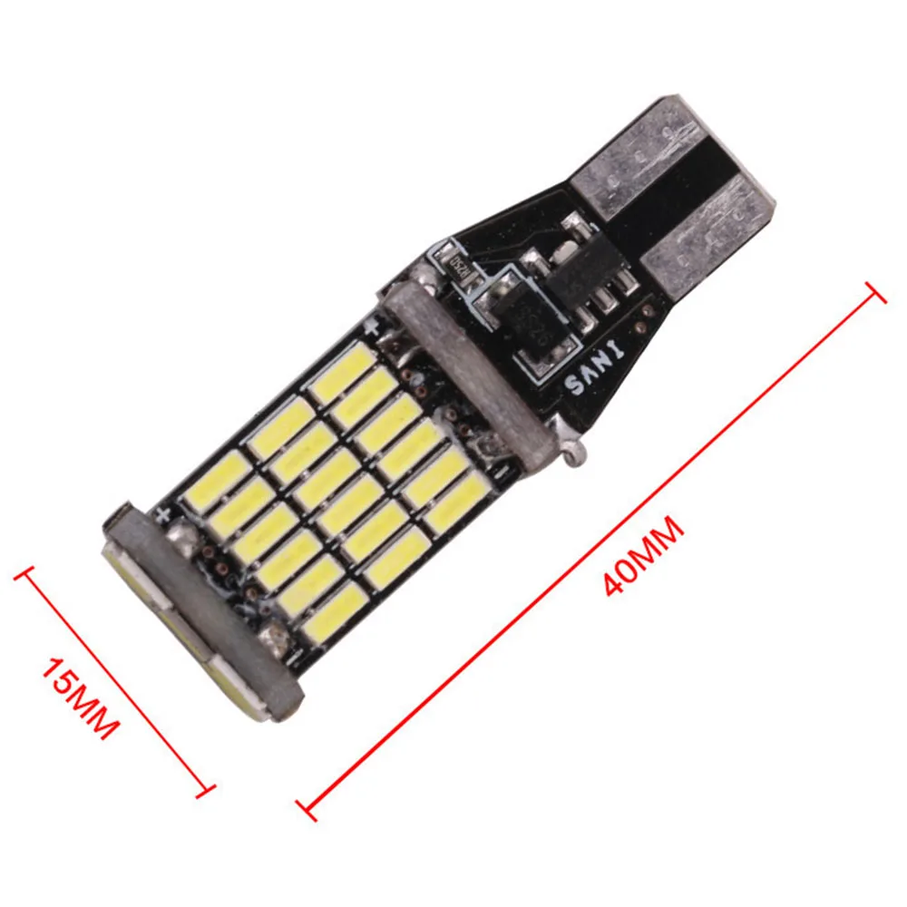 Светодиодные лампы задсветильник хода T15 W16W 920 921 912 Canbus 4014 45SMD 2 шт.|Сигнальная лампа| |