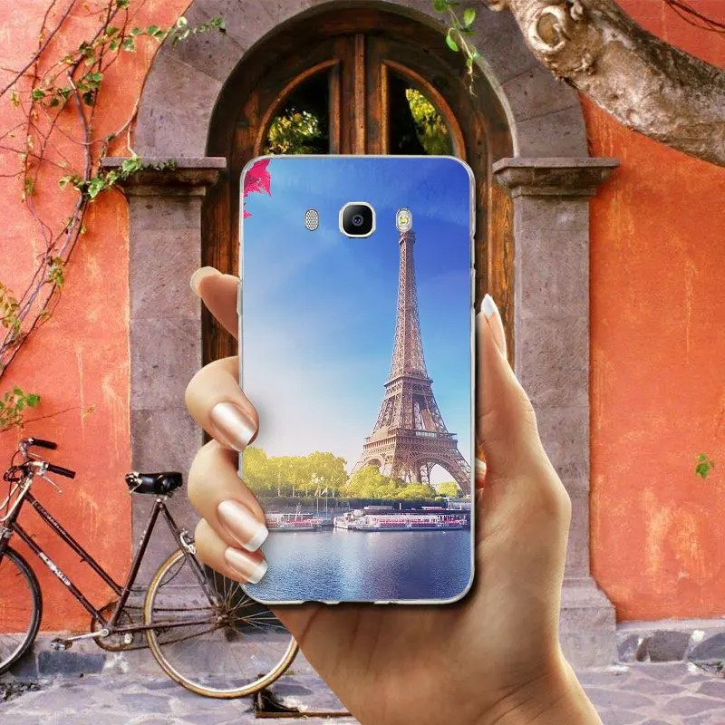 Мягкие чехлы из ТПУ с Эйфелевой башней Парижем Францией для Samsung Galaxy J5 J7 J8 J3 J4 J6 J2 J1