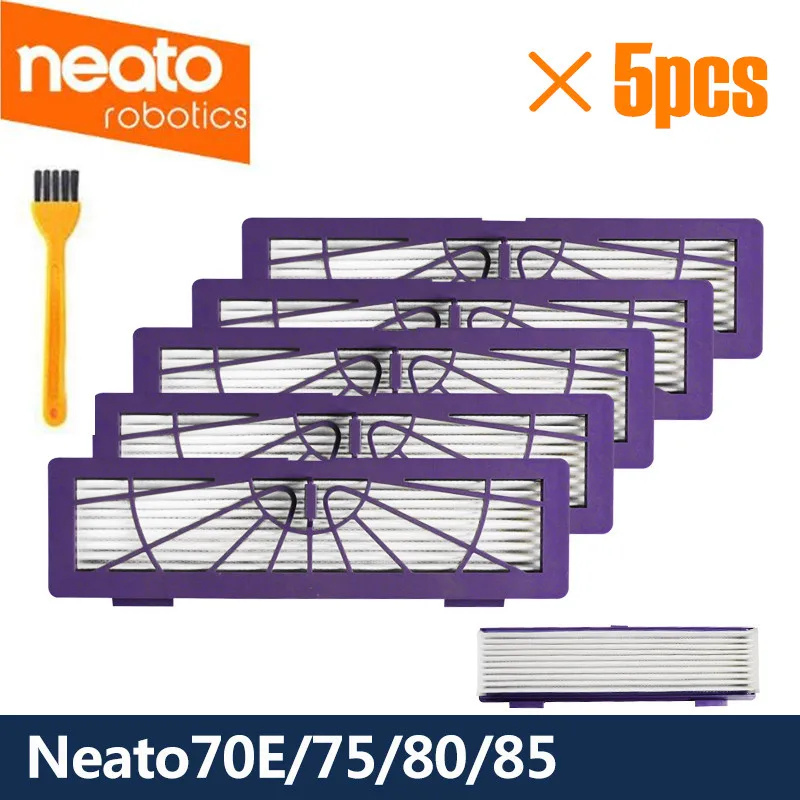 5 шт. HEPA фильтры для Neato Botvac D/подключенных серии D7 D80 D85 D3 D75 D5 70e 75 80 85 пылесос части домашних животных/аллергии