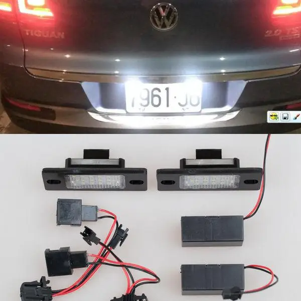 

2x error free Led License Number Plate Light For VOLKSWAGEN Tiguan 2009-2015