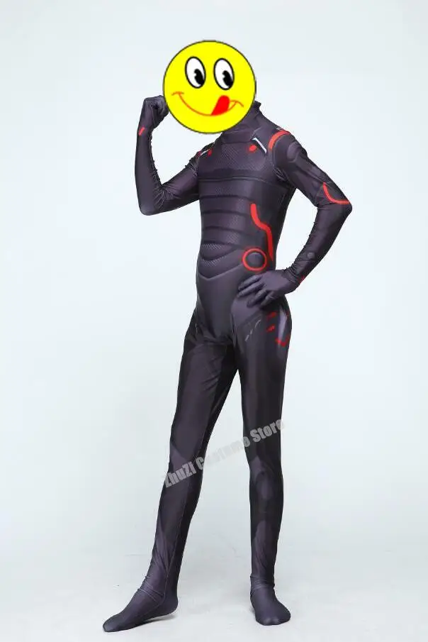 Игра Battle Royale Forniter Косплей Костюм Омега Oblivion link Zentai боди трико комбинезон костюм светодиодная маска Хэллоуин для детей
