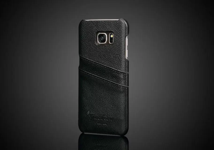 Горячий Новый Натуральная кожа Назад Shell для Samsung S7 Edge сотовый телефон чехол protective