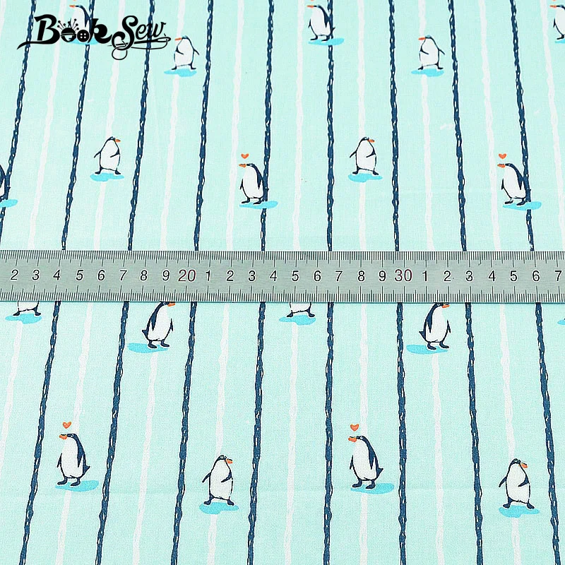 Booksew, хлопок, саржевая ткань, животный дизайн, 6 шт./лот, 40 см x 50 см, домашняя ткань, стеганая, сделай сам, пэчворк, кукла, ремесла, простыня, Tecido