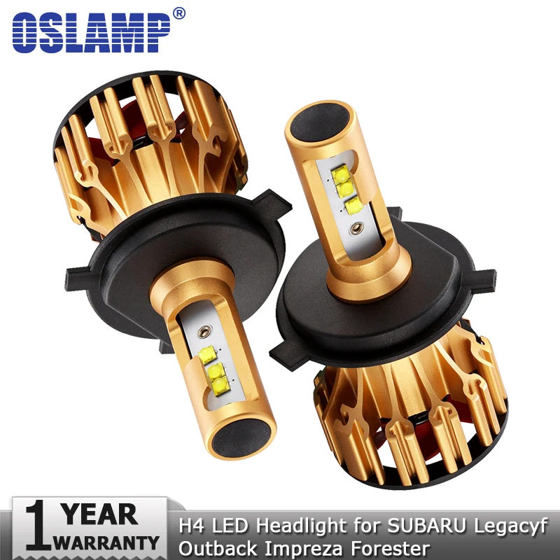 Oslamp H4 Hi lo луч светодиодный лампы 70 W 7000LM автомобильных фар 12 v авто фары для SUBARU Legacyf