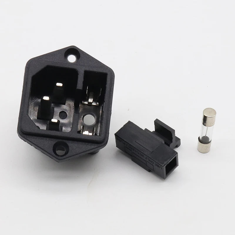 Новый панельный монтаж 3 контактный входной штекер IEC 60320 C14 15 А 250 В переменного