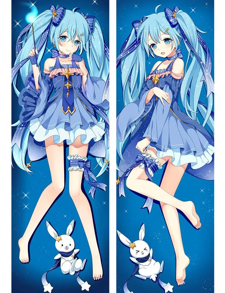 Японское аниме Vocaloid Otaku обнимает тело наволочка чехол Snow Hatsune Miku Y052 Dakimakura - Цвет: A