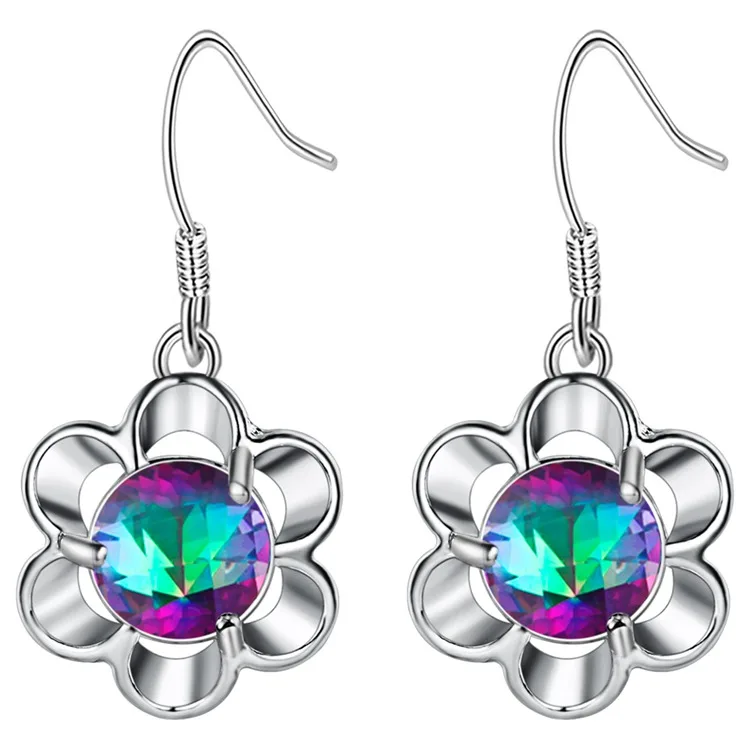 Модные ювелирные серьги женские с серебряным покрытием PR043 | Украшения и