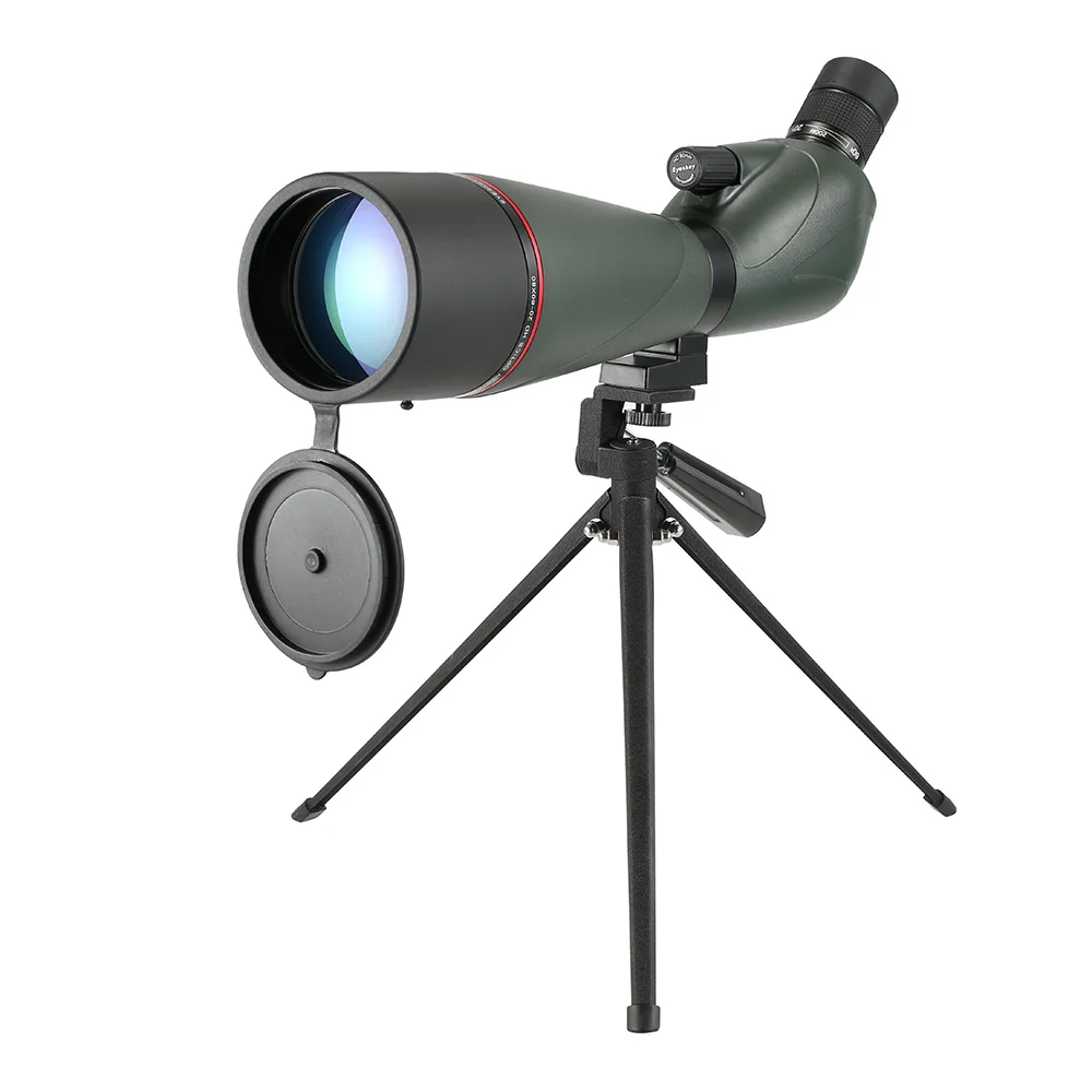 Eyeskey 20-60x80 угловой зрительный прицел BaK4 водонепроницаемый Fogproof портативный дорожный монокулярный телескоп с штативом чехол для переноски