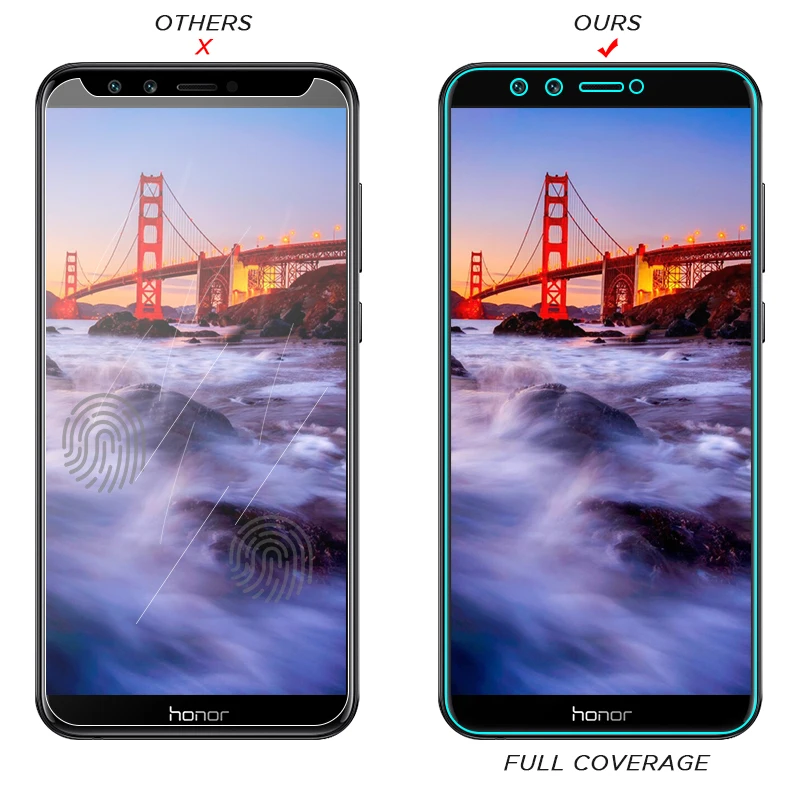 Закаленное стекло для Huawei P Smart P20 Pro P30 Lite защитная пленка экрана Honor 8C 8X Max 10 6C