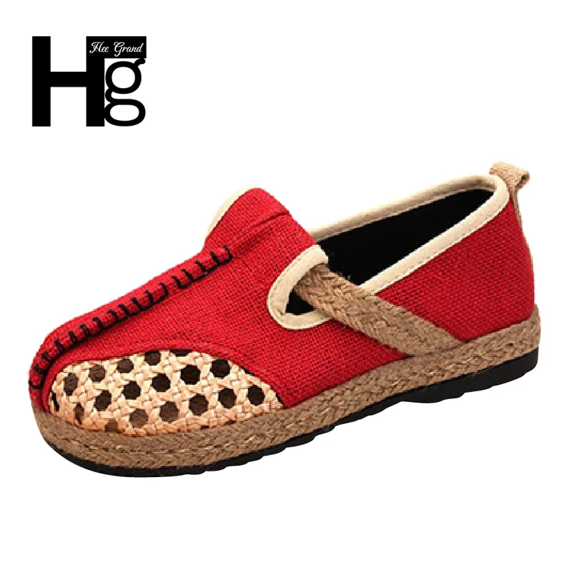 HEE GRAND/Женская обувь на плоской подошве большого размера плюс в китайском стиле