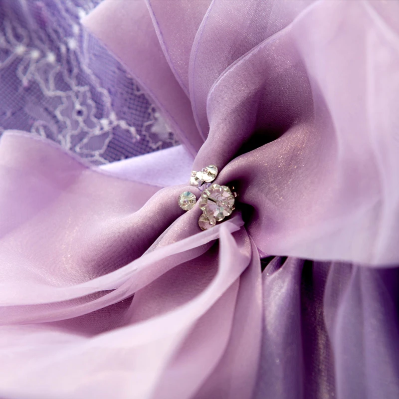 Новинка 2016 в наличии искусственная кожа короткие кружевные фиолетовые