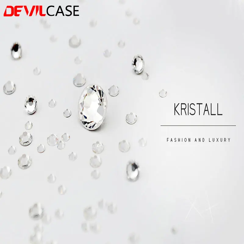 DEVILCASE Kristall Rhinestone Fundas Cape Cover for SAMSUNG Galaxy S7 Edge Plastic or Front Glass Protector | Мобильные телефоны и