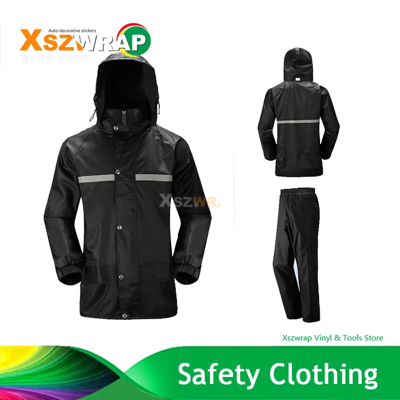 Непромокаемый женский/мужской комплект из куртки и брюк плотное - Цена: 2 608,25 руб.