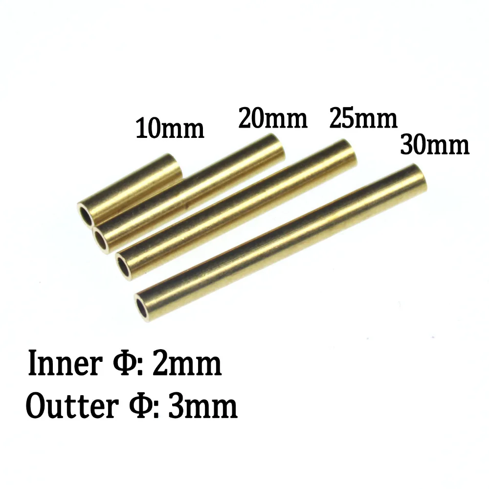 10 шт. утяжеленная латунная трубка для вязания мушек|Наживки рыбной ловли| |