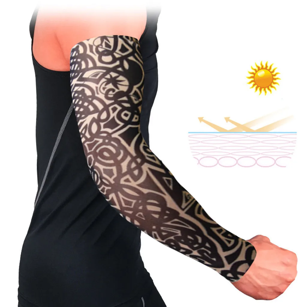 JAYCOSIN Street Wind Tattoo 1 шт. рукав на руку воздухопроницаемый противоскользящий манжет