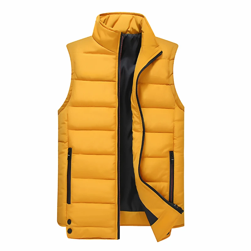 

New Casual Waterproof Gilet Homme Stand Collar Slim Chaqueta Sin Mangas