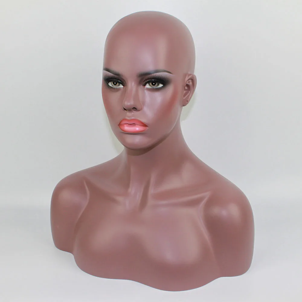 Высокое качество стекловолокно реалистичный манекен женщина головы бюста для