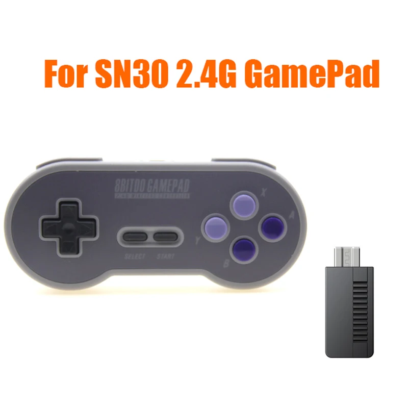 8 битдо SF30/SN30 Pro 2 4G USB Беспроводной и Bluetooth контроллер геймпад для SNES Classic Edition