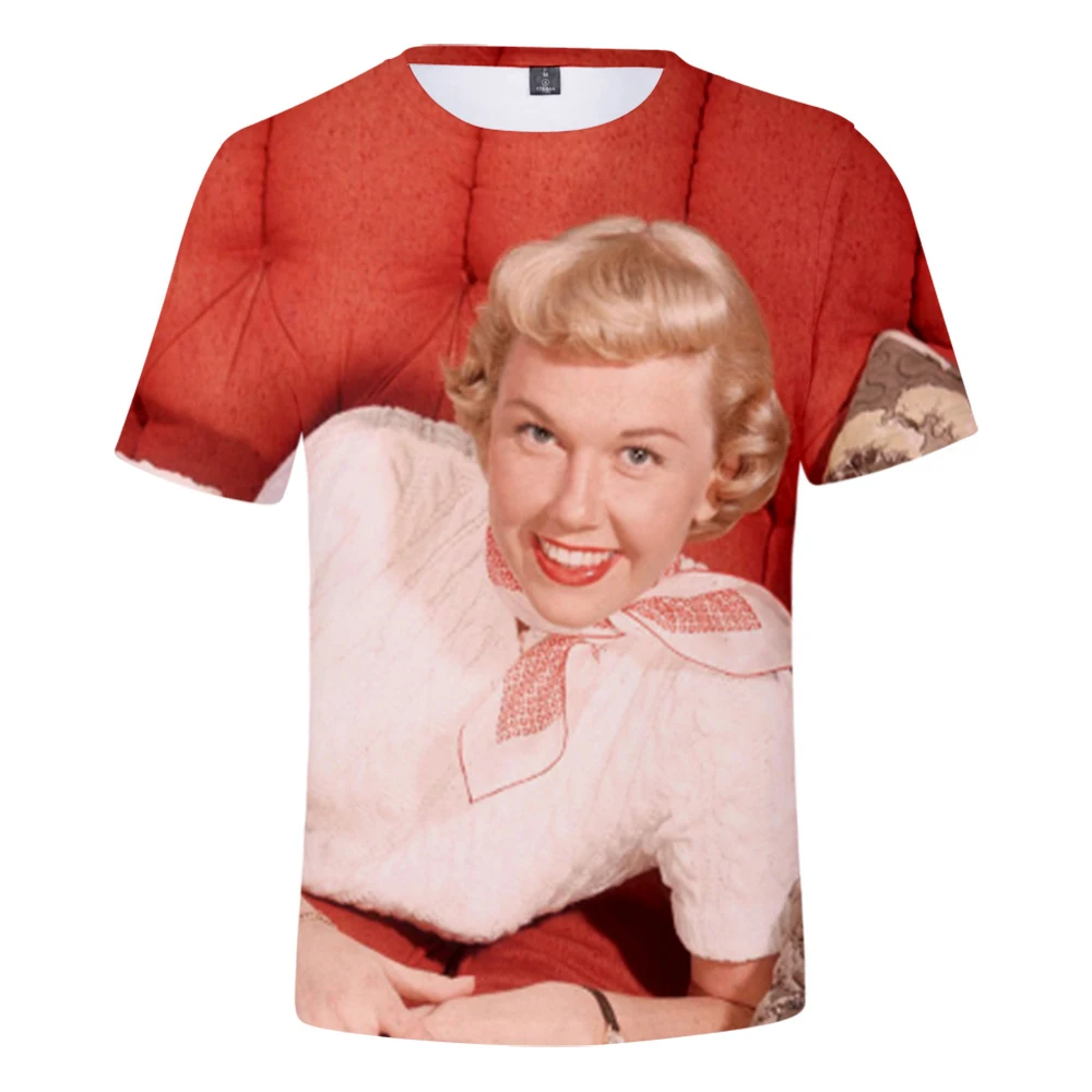 Женская уличная футболка с коротким рукавом Doris Day Харадзюку размера плюс