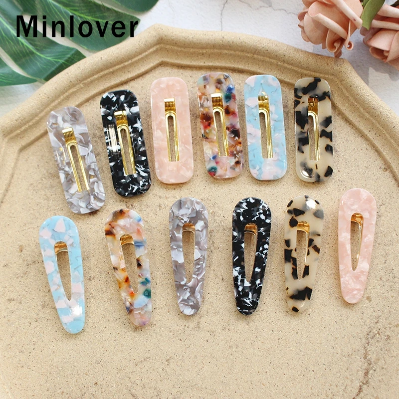 Minlover корейские пустые геометрические заколки Водосберегающие для волос