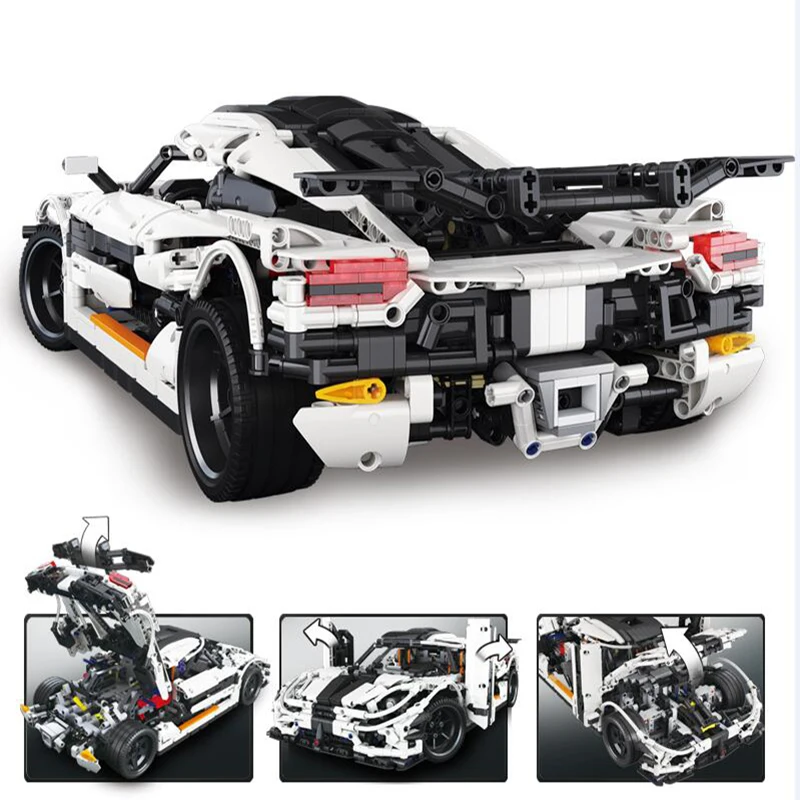 Технический автомобиль Lepining 23002 игрушки совместимые с MOC 10574 Koenigseggs одна модель