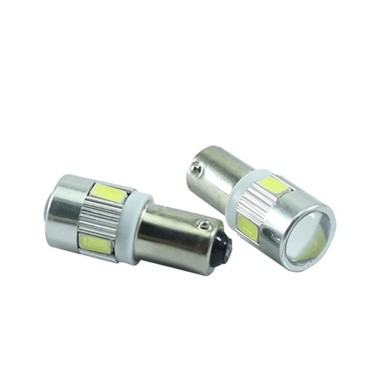 2 шт. BA9S Led T4W поворотные сигнальные задние фонари боковая лампа 6SMD DC 12В Белый |