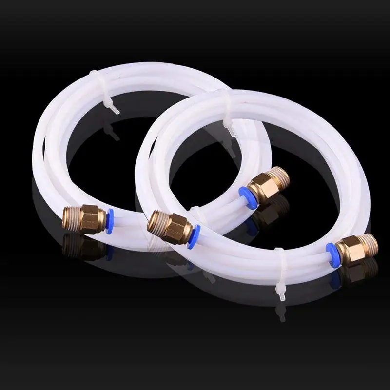 2 шт PTFE тефлоновая трубка (2 метра) с 4 PC4 M10 фитинги для 3D принтера 1 75 мм нить 0 ID/4
