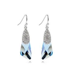 Изысканная мода кристаллами от Сваровски серьги для женщин высокое качество