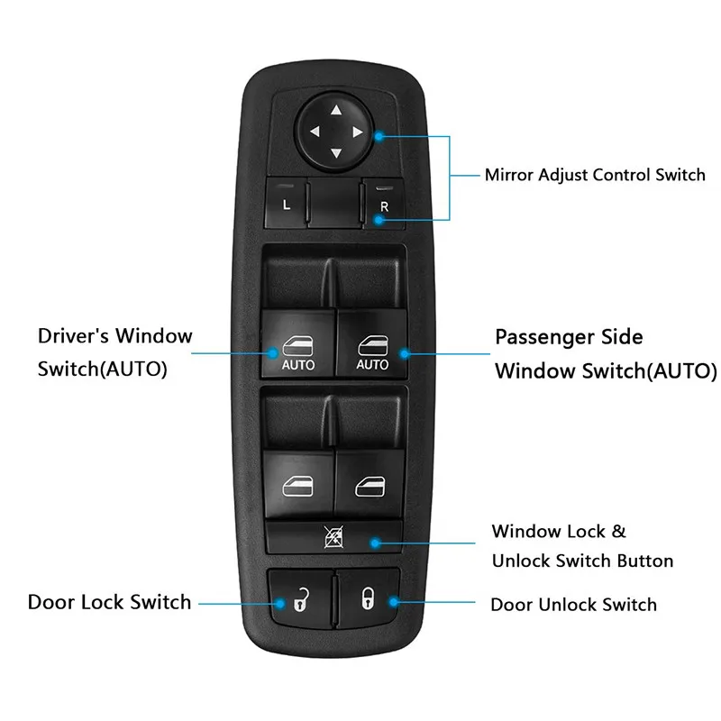 Power Window Master Switch for 2009-2012 Dodge Ram 1500 2500 3500 Quad &amp Crew Cab | Автомобили и мотоциклы
