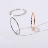 yun ruo 2019 modern stylish tail rings couple rose gold color woman birthday gift party fashion titanium steel jewelry not fade