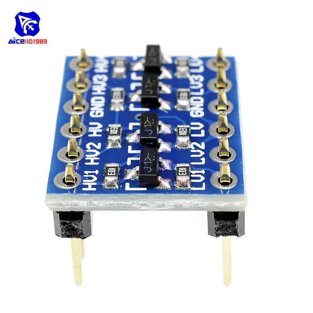 Diymore IIC IEC логический уровень высокого/низкого напряжения преобразователь двунаправленный Модуль платы 5 в 3,3 В DC модуль для Arduino с контактами