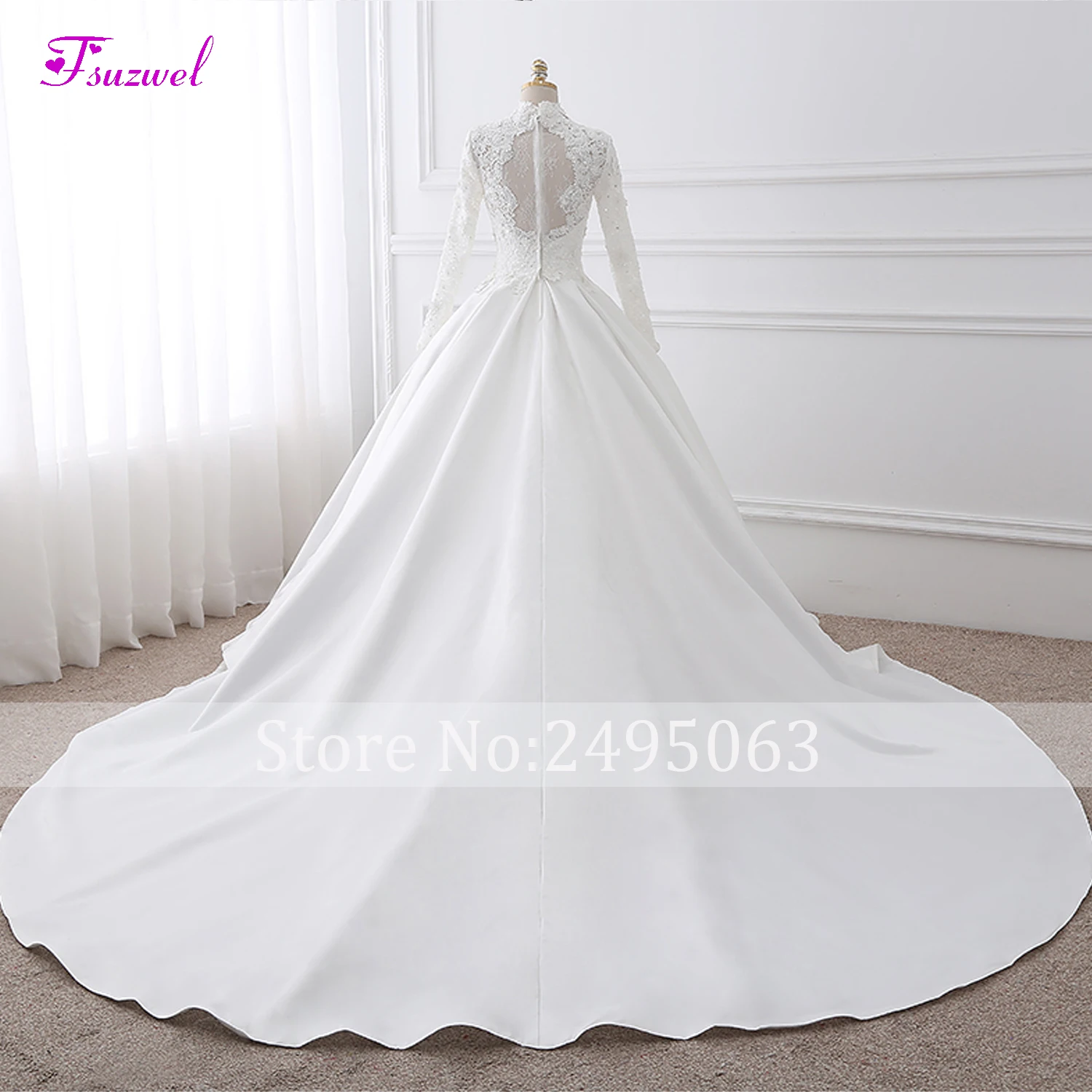 Fmogl Vestido de Noiva винтажное свадебное платье трапециевидной формы с кружевной