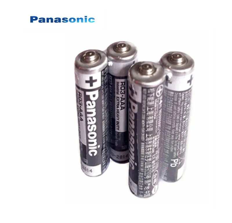 2 шт. Panasonic R03 1,5 в AAA батареи щелочные батареи без ртути сухой аккумулятор для электрической игрушки фонарик часы мышь