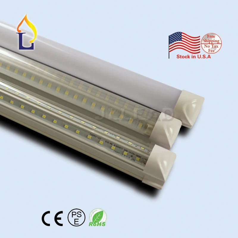 6 шт./лот T8 интегрированный V-shapedtube свет 8ft 60 Вт SMD2835 28LM/led флуоресцентная на замену