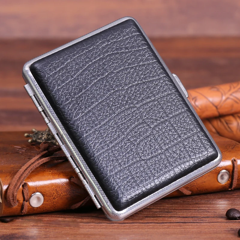 Новые модные кожаные чехлы для сигарет 16 шт. сигареты высокого качества из
